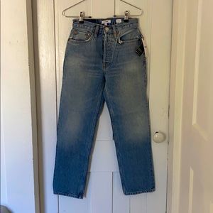 Brand new RE/DONE 70s STOVE PIPE jeans